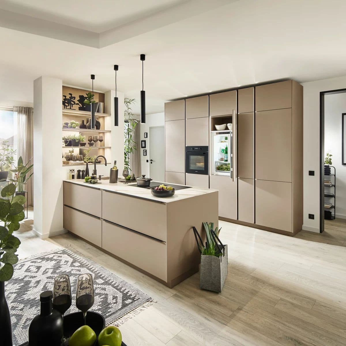 Cuisine moderne taupe
